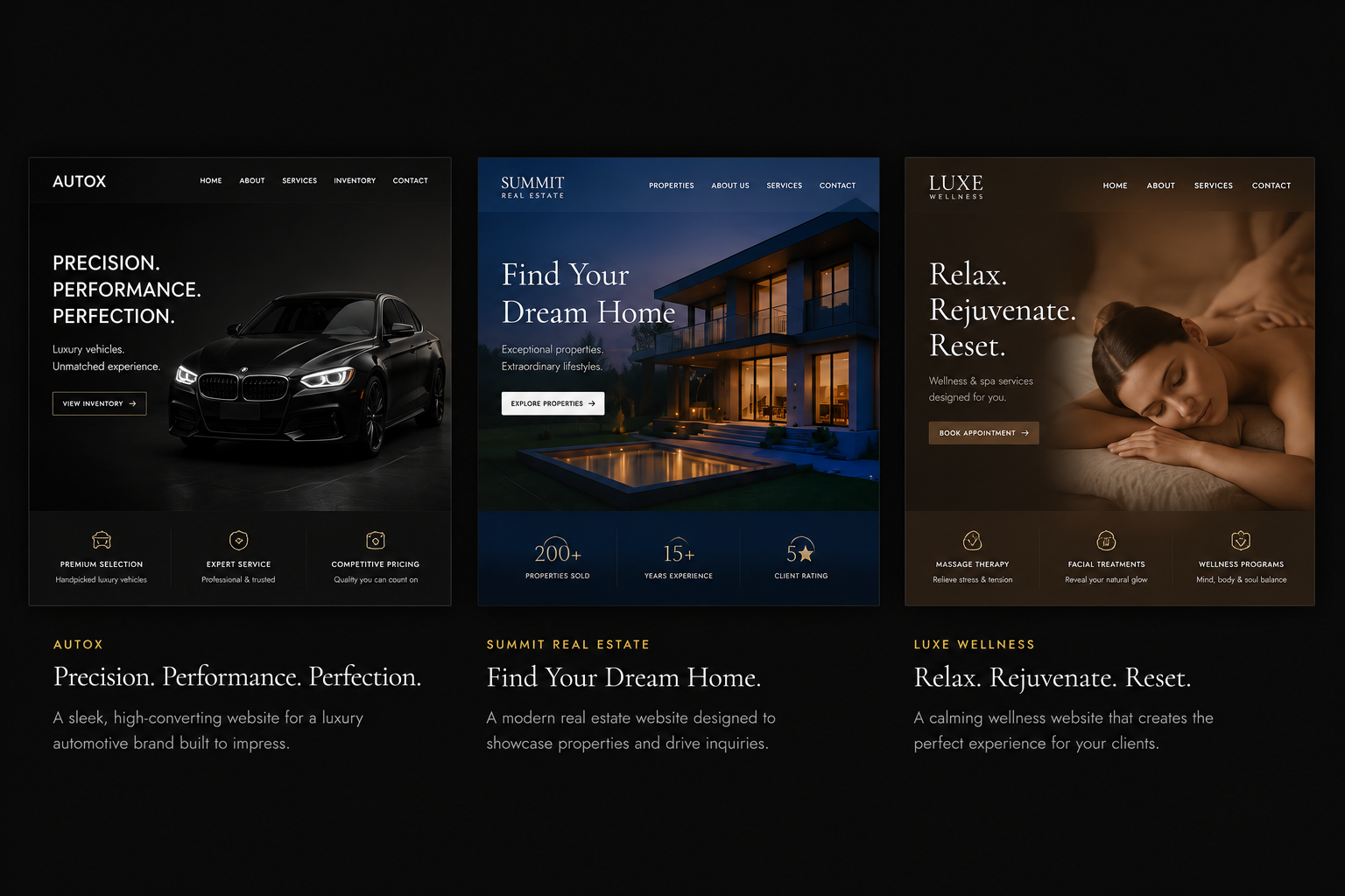 Website design examples